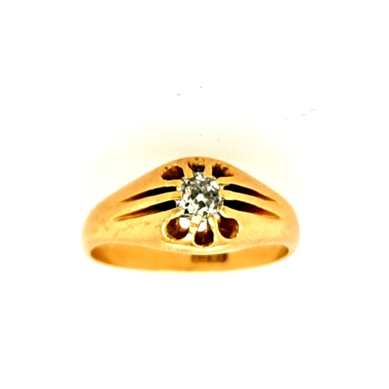 Pre Owned 18ct Diamond Solitaire Ring ZQ561